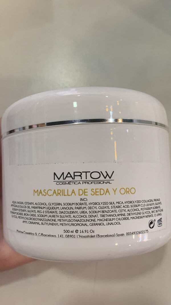 MASCARILLA FACIAL DE SEDA Y ORO 500ML MARTOW