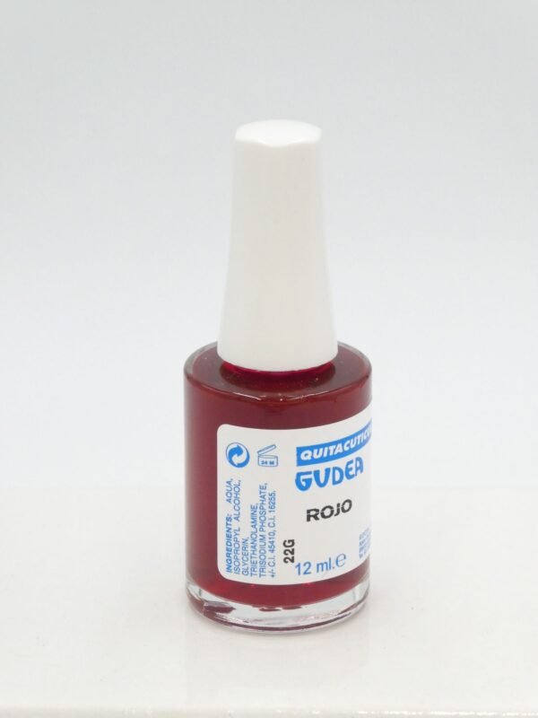 QUITA CUTICULAS ROJO 12ML GUDEA