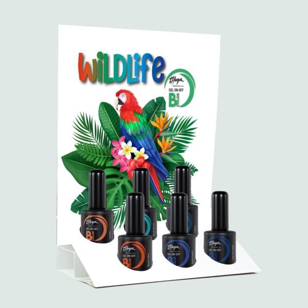 EXPOSITOR GEL ON-OFF B COLOR WILD LIFE THUYA