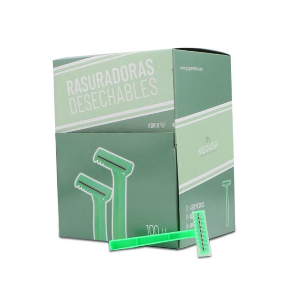 RASURADORAS 100U 2 HOJAS MEDUSA