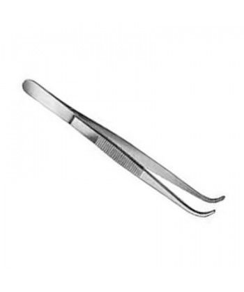 PINZA INOX PUNTA CURVA 13 CM.